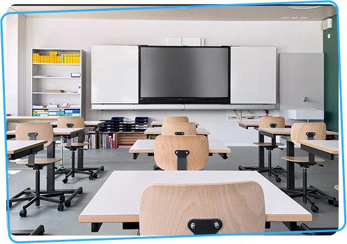 Modern classroom at RTM Al-Kabir Technical University